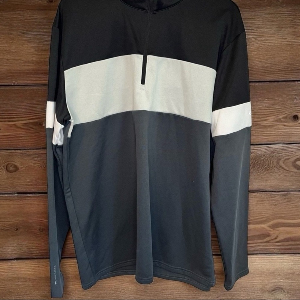 Karbon Lightweight Thermic 1/4 Zip Grey White Black Performance Ski Mid Layer